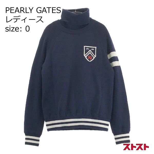 PEARLY GATES パーリーゲイツ スニードジャック インナー付 ニット ブルゾン ネイビー系 0 [240101061619] - 取寄商品