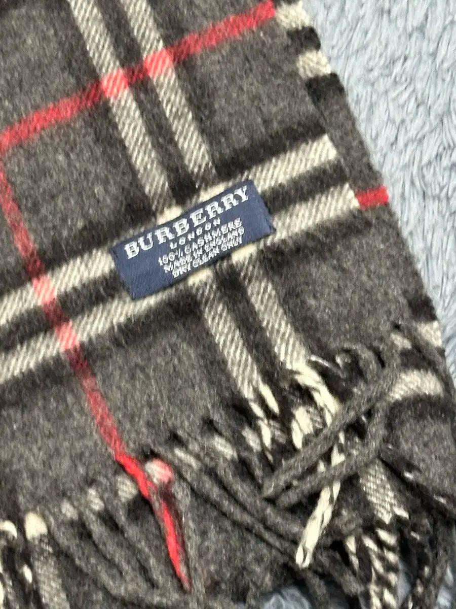 BURBERRY バーバリー カシミヤ マフラー チェック グレー