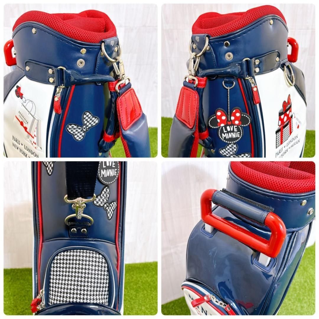廃盤 希少 ミニーマウス キャディバッグ キャスター付 合皮 エナメル 廃盤 希少 ミニーマウス キャディバッグ キャスター付 合皮 エナメル