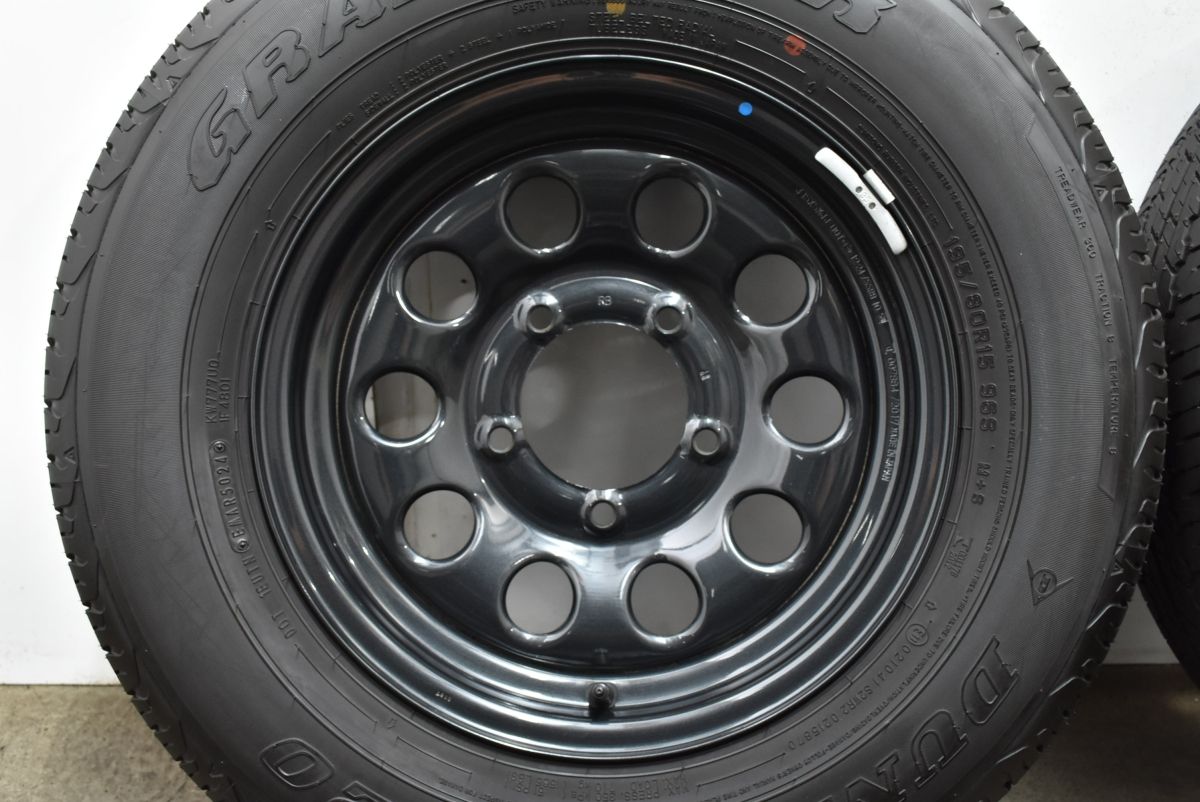 通常販売価格品質保証。 超バリ溝 スズキ JB74 ジムニーシエラ 純正 15in 5.5J 5 PCD139.7 ダンロップ グラントレック AT20 195 80R15 ノマド 流用可 では、お注文を楽しみね！