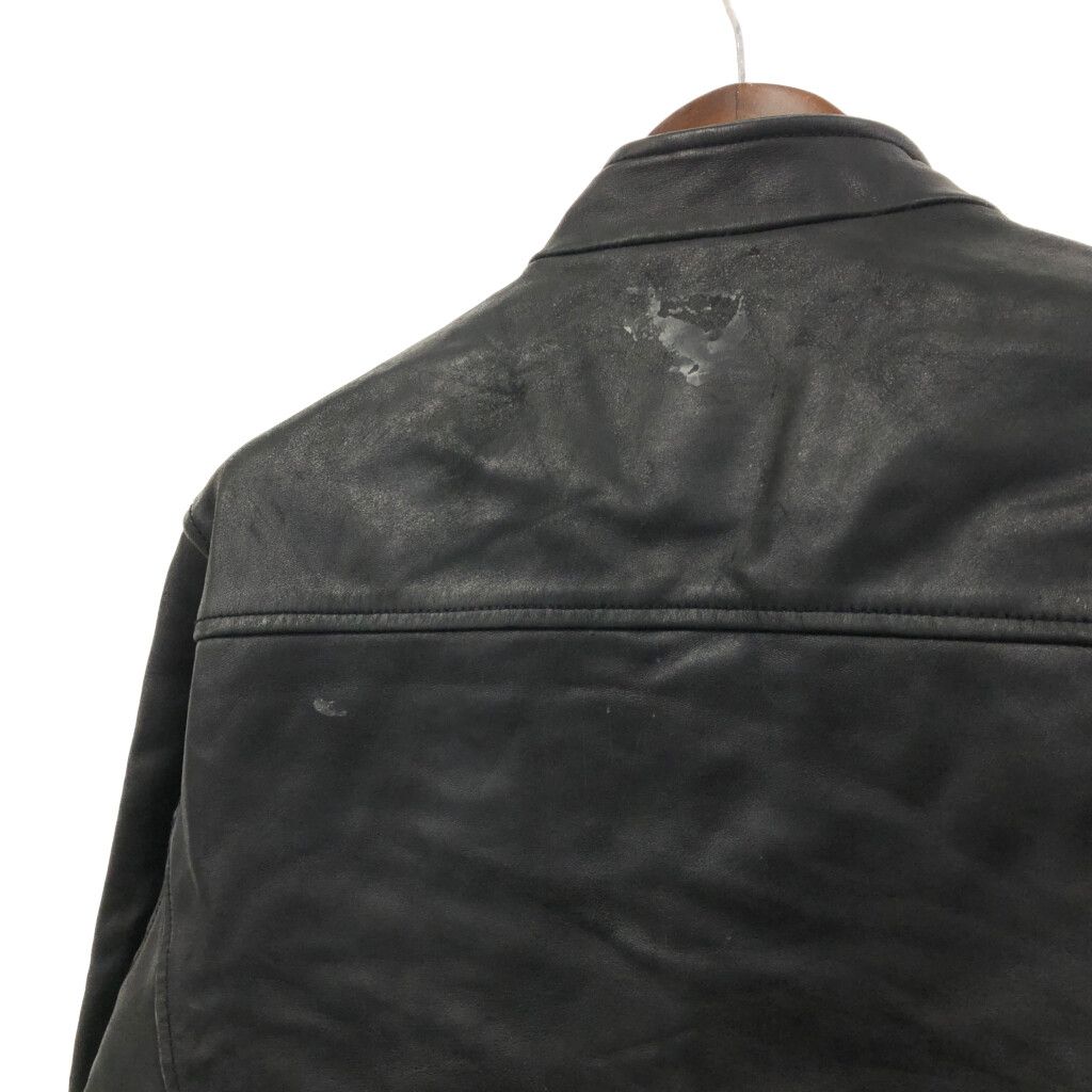 上質 メンズ レザー ジャケット カウハイド 牛革 フーデッドパーカー