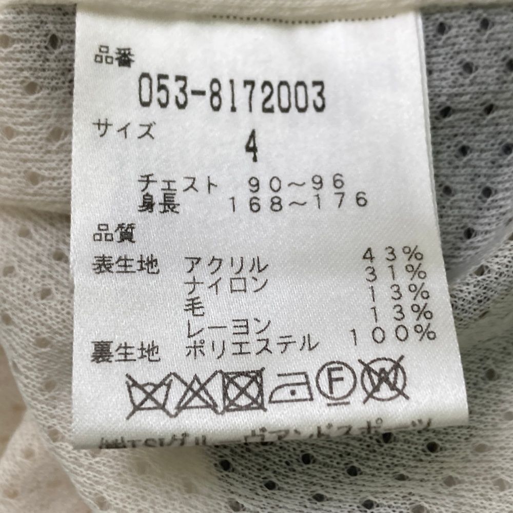 サイズ：4 PEARLY GATES パーリーゲイツ ニットジップジャケット