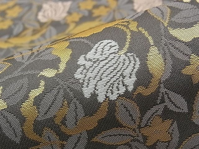 開き名古屋帯 いたし 美品 逸品 龍村美術織物 唐花雙鳥長斑錦 縞 開き名古屋帯 いたし 美品 逸品 龍村美術織物 唐花雙鳥長斑錦 縞