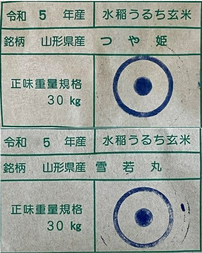 山形県庄内産 食べ比べセット 白米20kg Ｇセレクション 令和５年