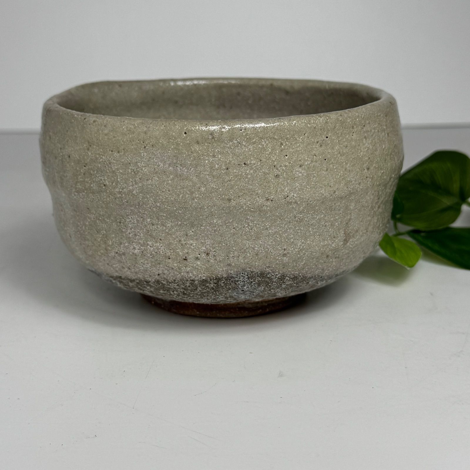 吉備焼 茶碗 水川陶芳 作 共箱付き 抹茶碗 茶道具 陶芸 備前系 美術