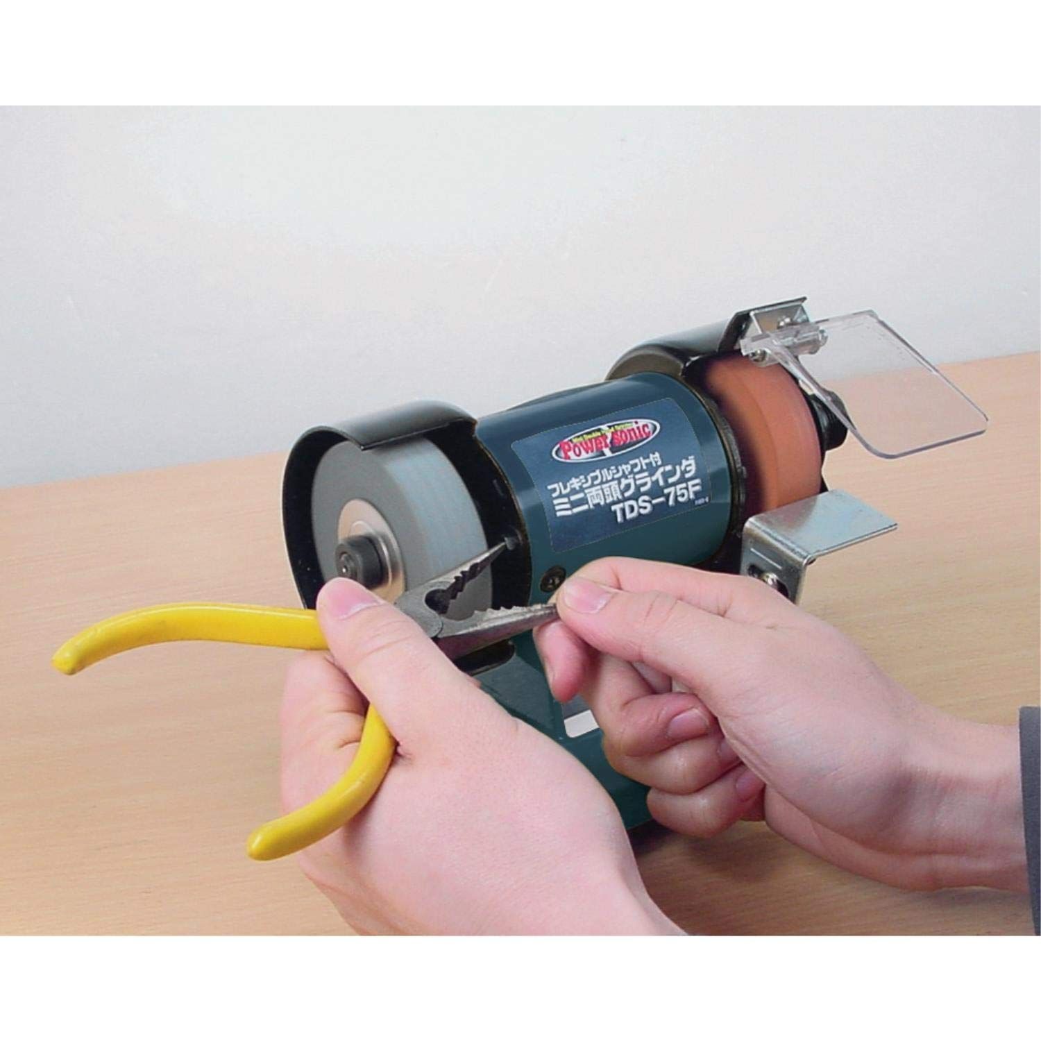 パオック PAOCK Power sonic パワーソニック ミニ両頭グラインダ TDS-75F