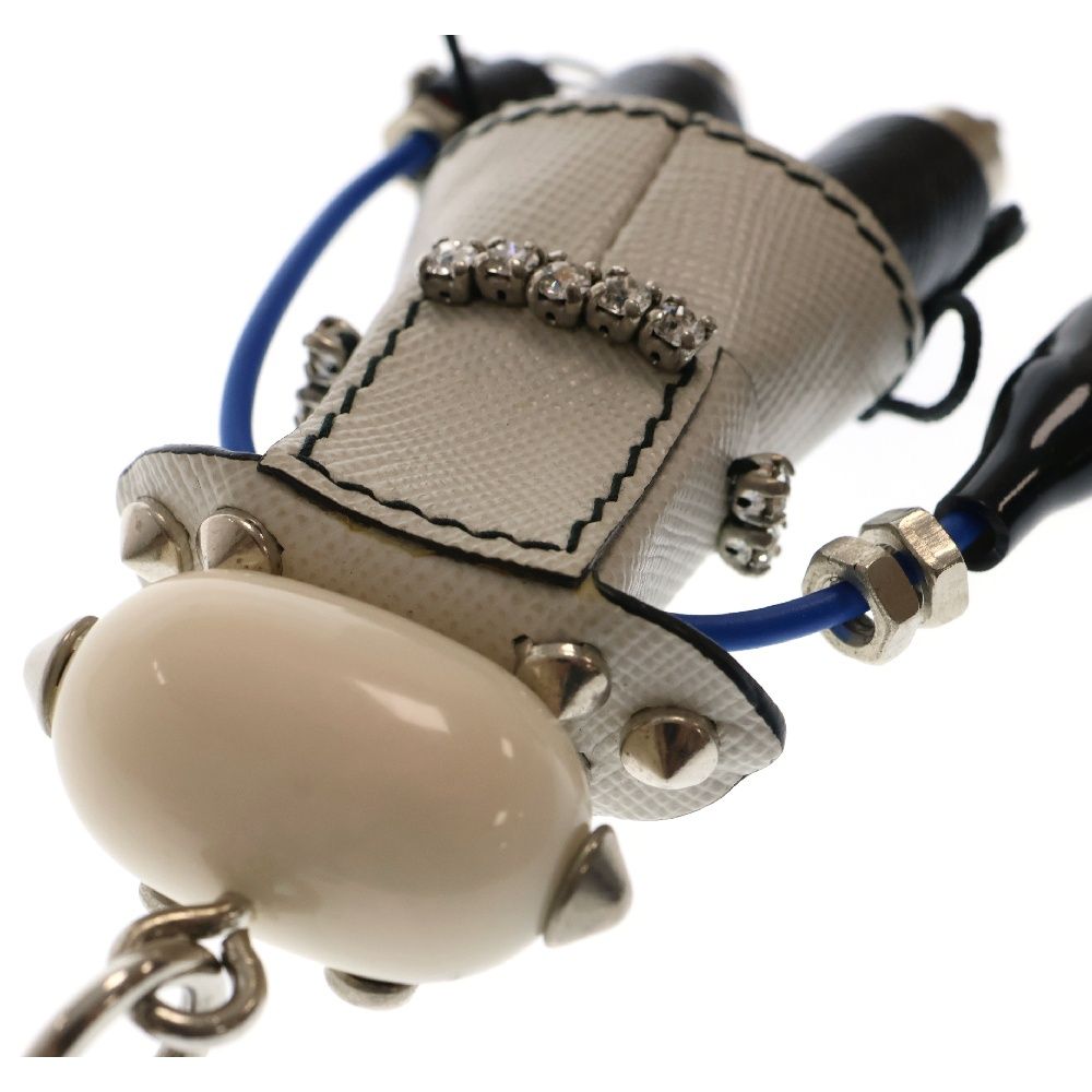 PRADA (プラダ) ナンシー ロボットキーホルダー ホワイト - メルカリ