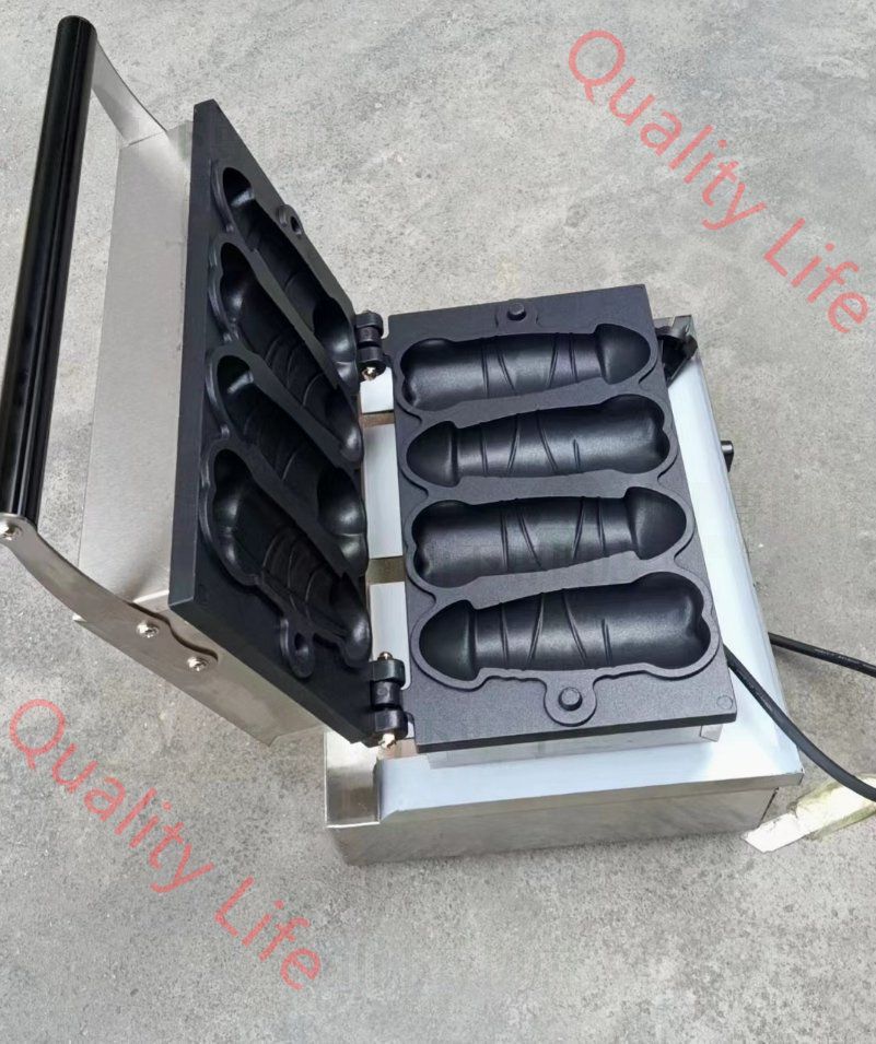 電気 ガーマン-ペニス製造機 スティックワッフル マシン ワッフルメーカー 単相 1 0０V 業務用