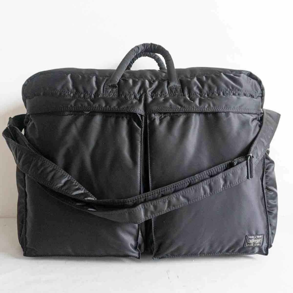 極美品】PORTER 【タンカー 2WAY ブリーフケース】ポーター ショルダー ビジネスバッグ ナイロン ブラック ボストン TANKER BAG  u2410198 - メルカリ