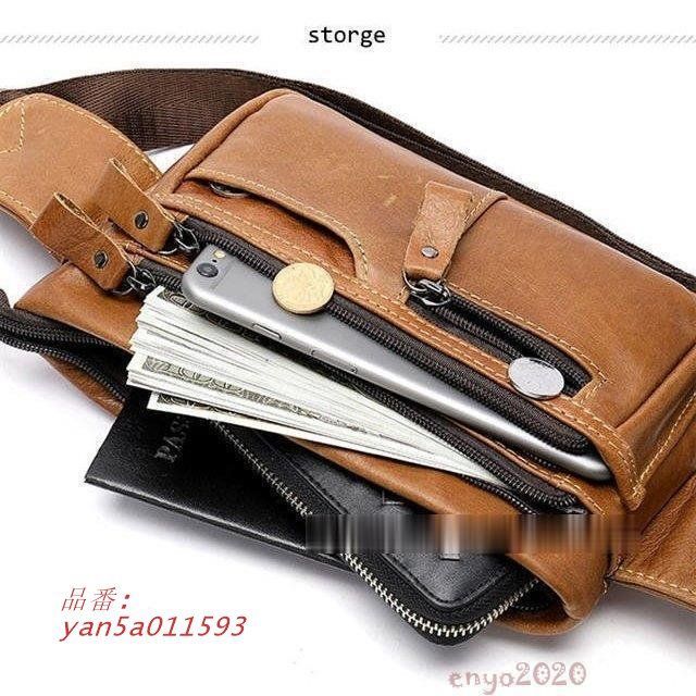 厳選牛革 ミニウエストバッグ ウエストポーチ ショルダーバッグ 腰ポーチ レディース ボディバッグ 斜め掛け メンズ ヒップバッグ yan5a011593 DECORATOM_COM_BR