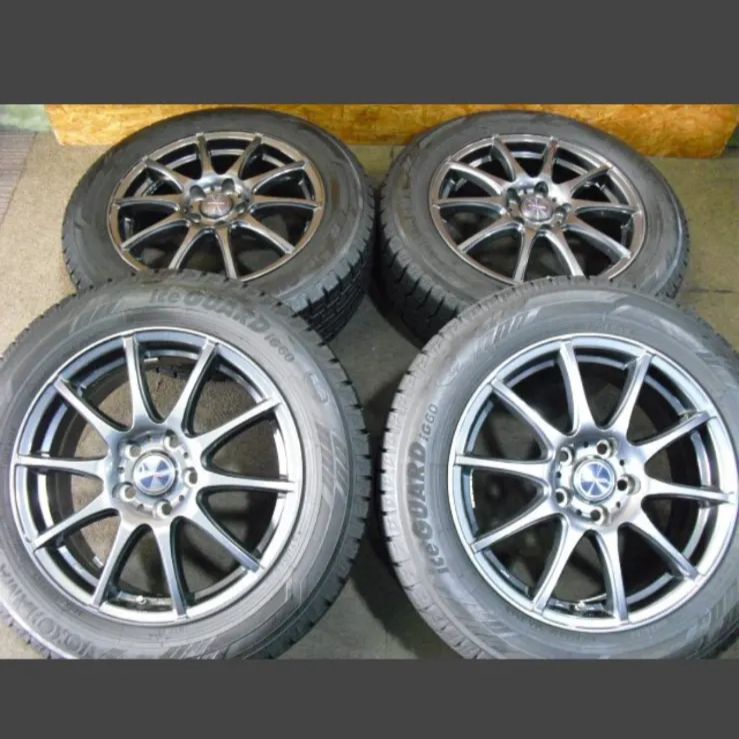 T-2111 本州 超バリ山 22年製 215 60R17 CH-R カローラクロス エスティマハイブリッド等 17インチスタッドレス タイヤホイール