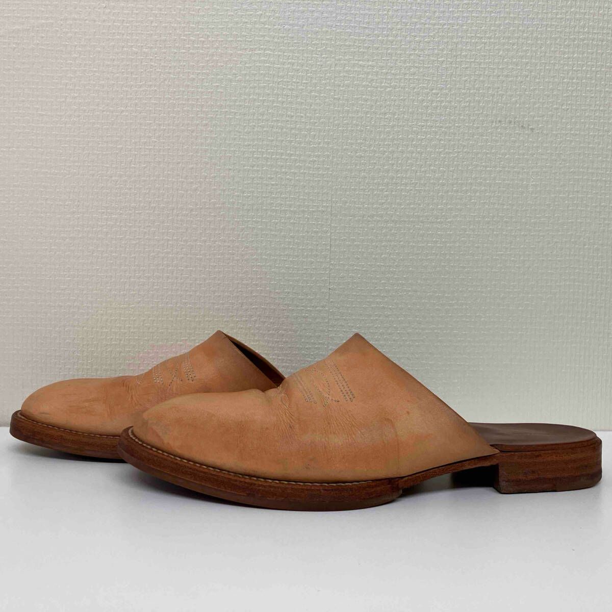 HENDER SCHEME CHEAK エンダースキーマ レザーミュール スリッパ サンダル サイズ-