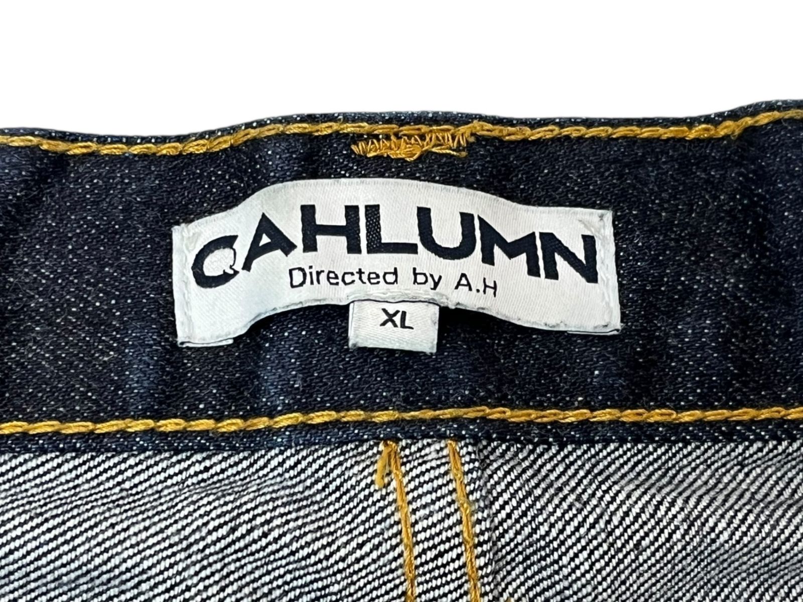 CAHLUMN(カウラム) デニムパンツ ボタンフライ ダブルステッチ 241 