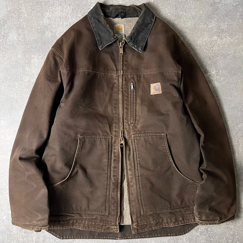 Carhartt ボア ライナー フルジップ ダック リッジ コート XL 