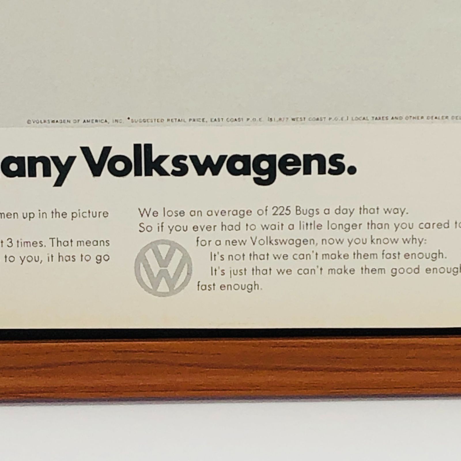 VW フォルクスワーゲン　ビンテージ　雑誌広告 LET'S PLAY VWs（レッツプレイフォルクスワーゲン） vol.64