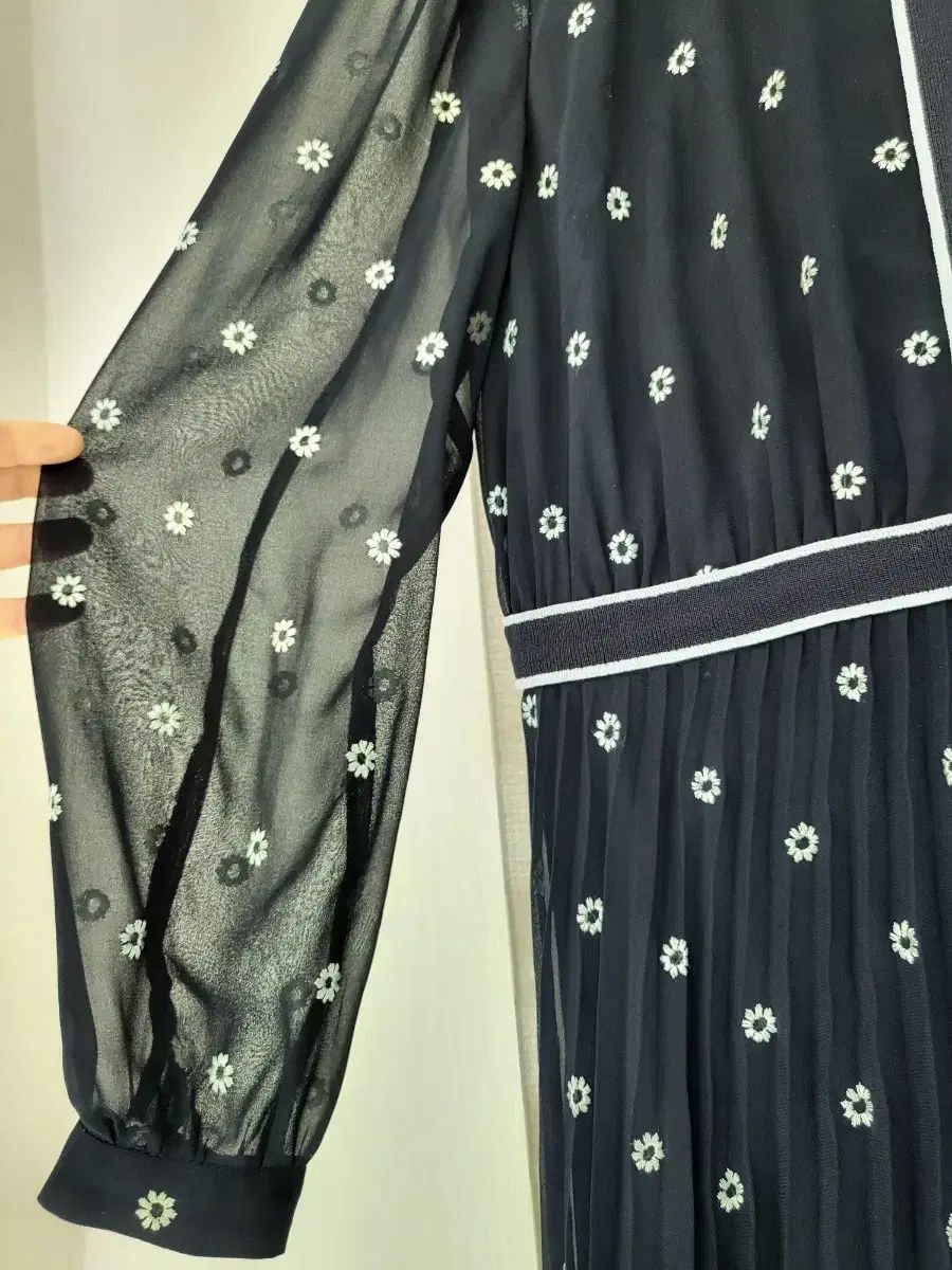 シフォン ロング丈ワンピース