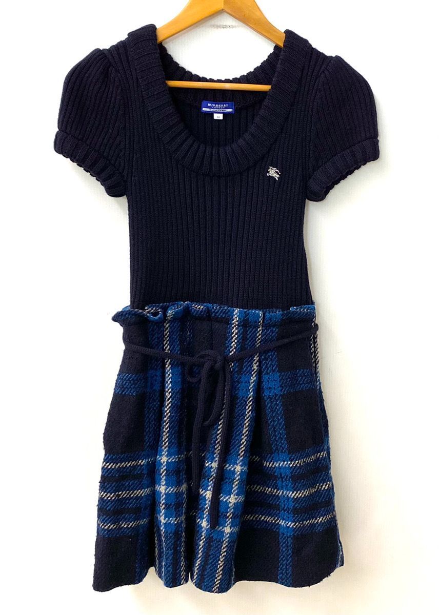 Burberry バーバリー BLUE LABEL ブルー レベル 半袖ワンピース