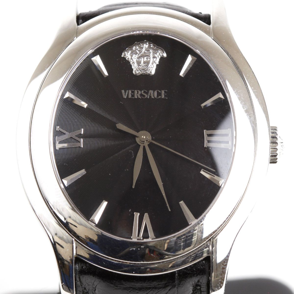値下　高級感ある美品・稼働中✴︎VERSACE 腕時計OLQ99 メンズ電池交換済 美品『USED』 VERSACE OLQ99 腕時計 クォーツ メンズ - メルカリ