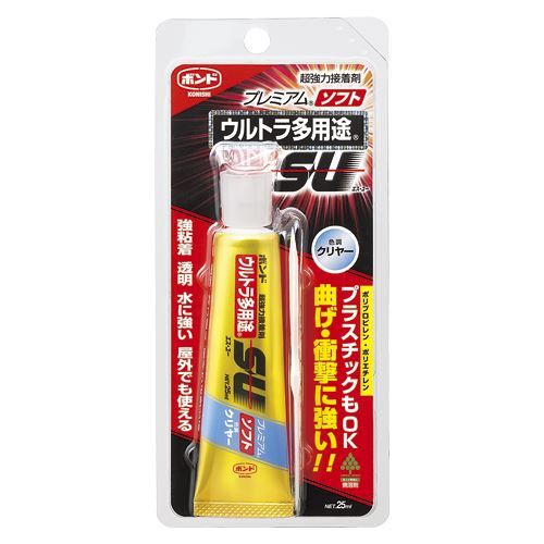 （まとめ買い）コニシ ボンドウルトラ多用途SUソフト クリヤー #05141 【5本セット】
