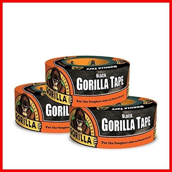 送料無料】3 Pack Gorilla Tape、ブラック ダクトテープ、1. tomstore メルカリ