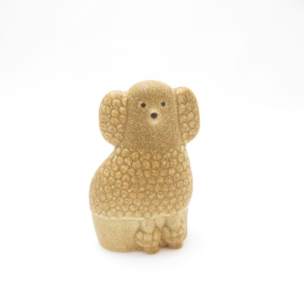 美品 Lisa Larson リサラーソン ミニケンネル プードル 右