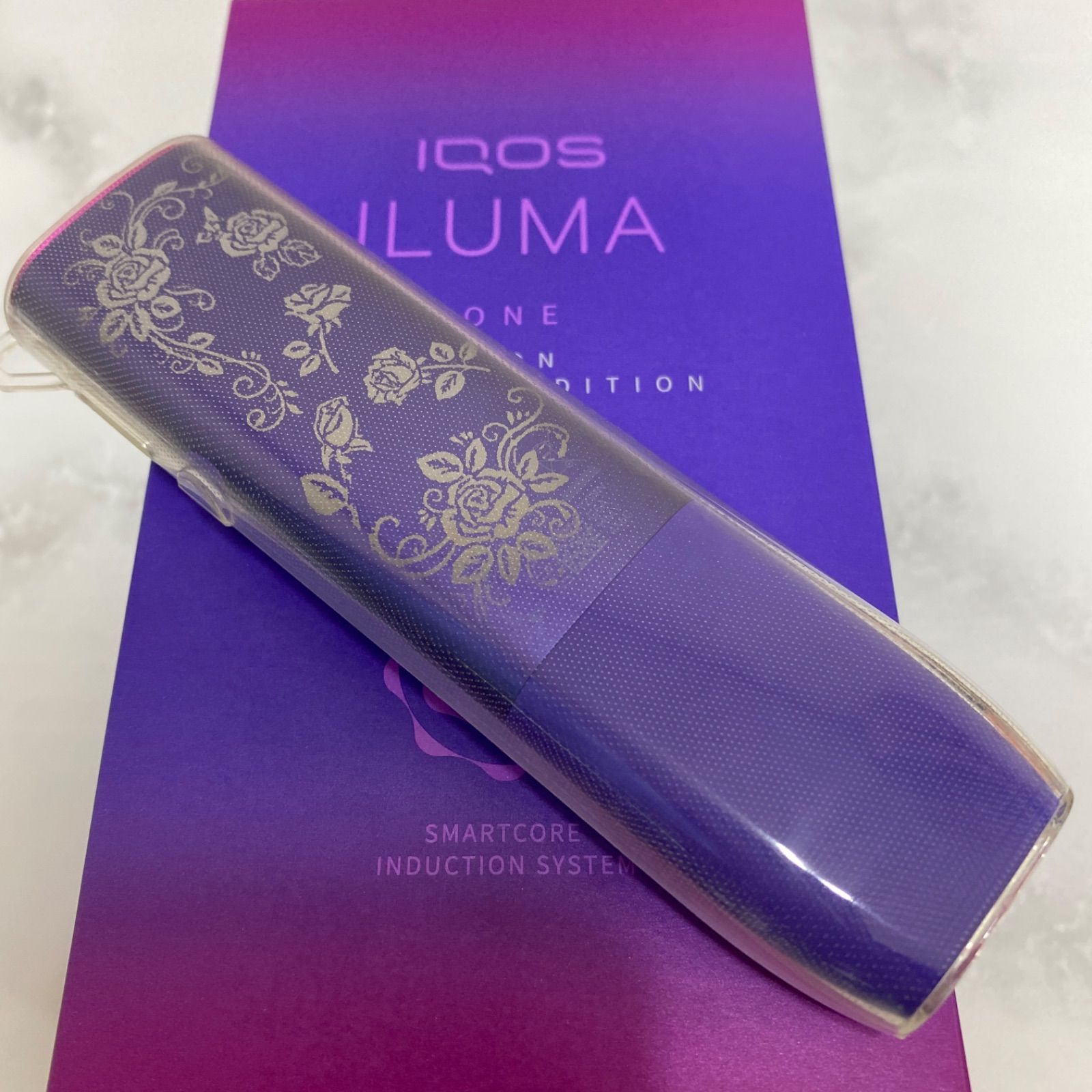 iQOS ILUMA ONE アイコス イルマ ワン バラ 加工 ネオン 紫 限定色