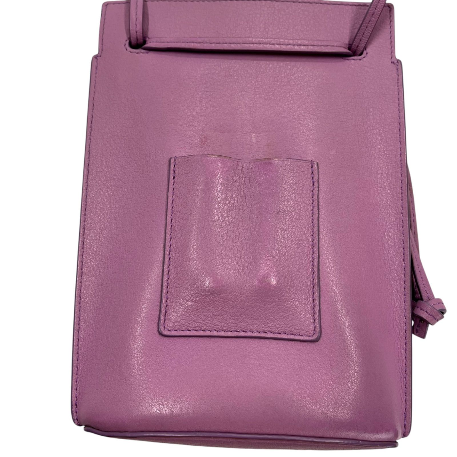 ○ロエベ LOEWE レザー ショルダーバッグ ダイスポケット ポシェット 