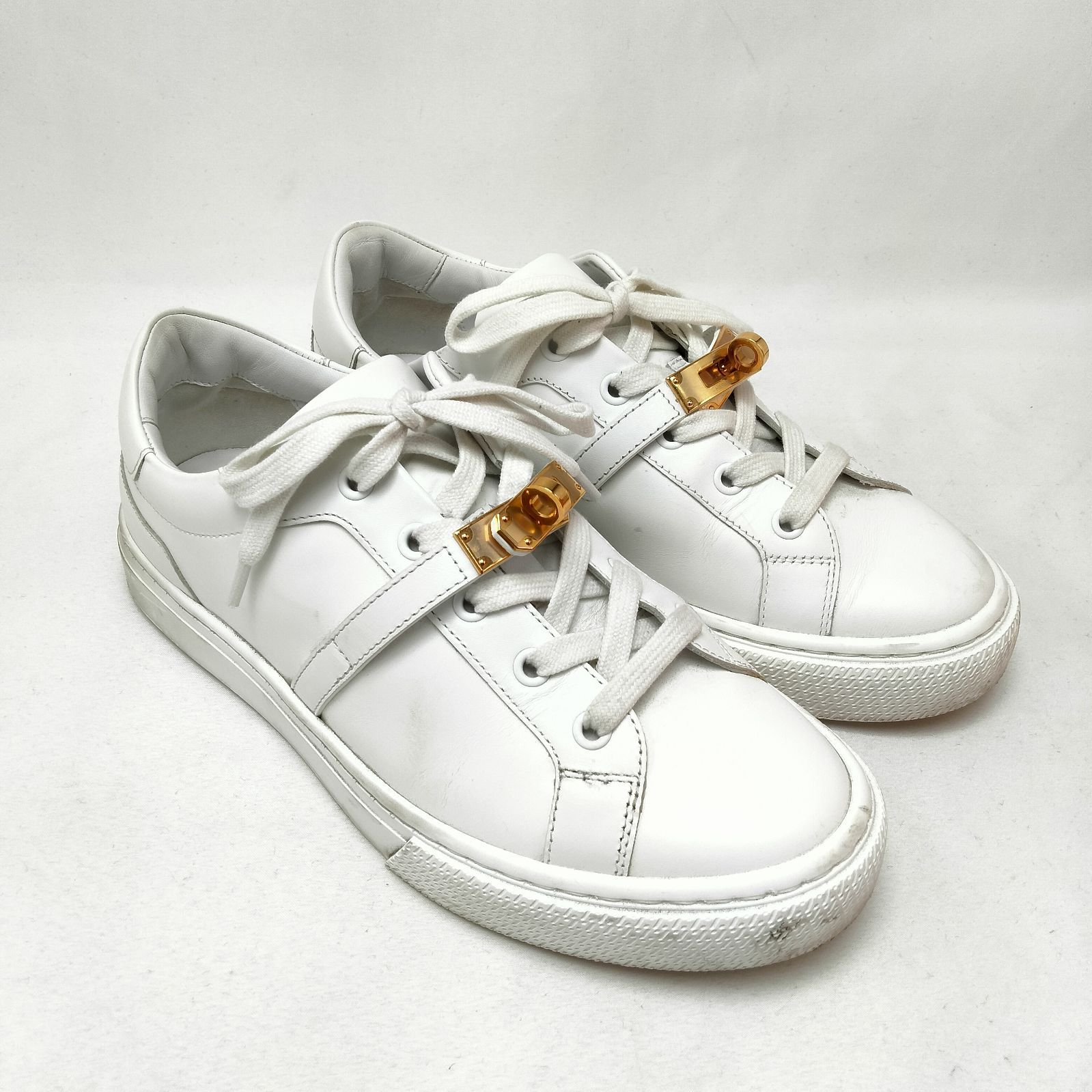 ✨️HERMES✨️エルメス デイ ケリーベルト スニーカー ホワイト 37