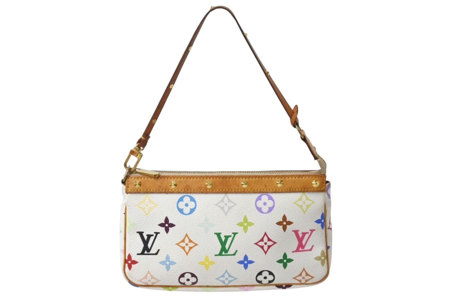 LOUIS VUITTON ルイヴィトン ポシェット アクセソワール アクセサリーポーチ M92649 モノグラム マルチ 村上隆 4b002125
