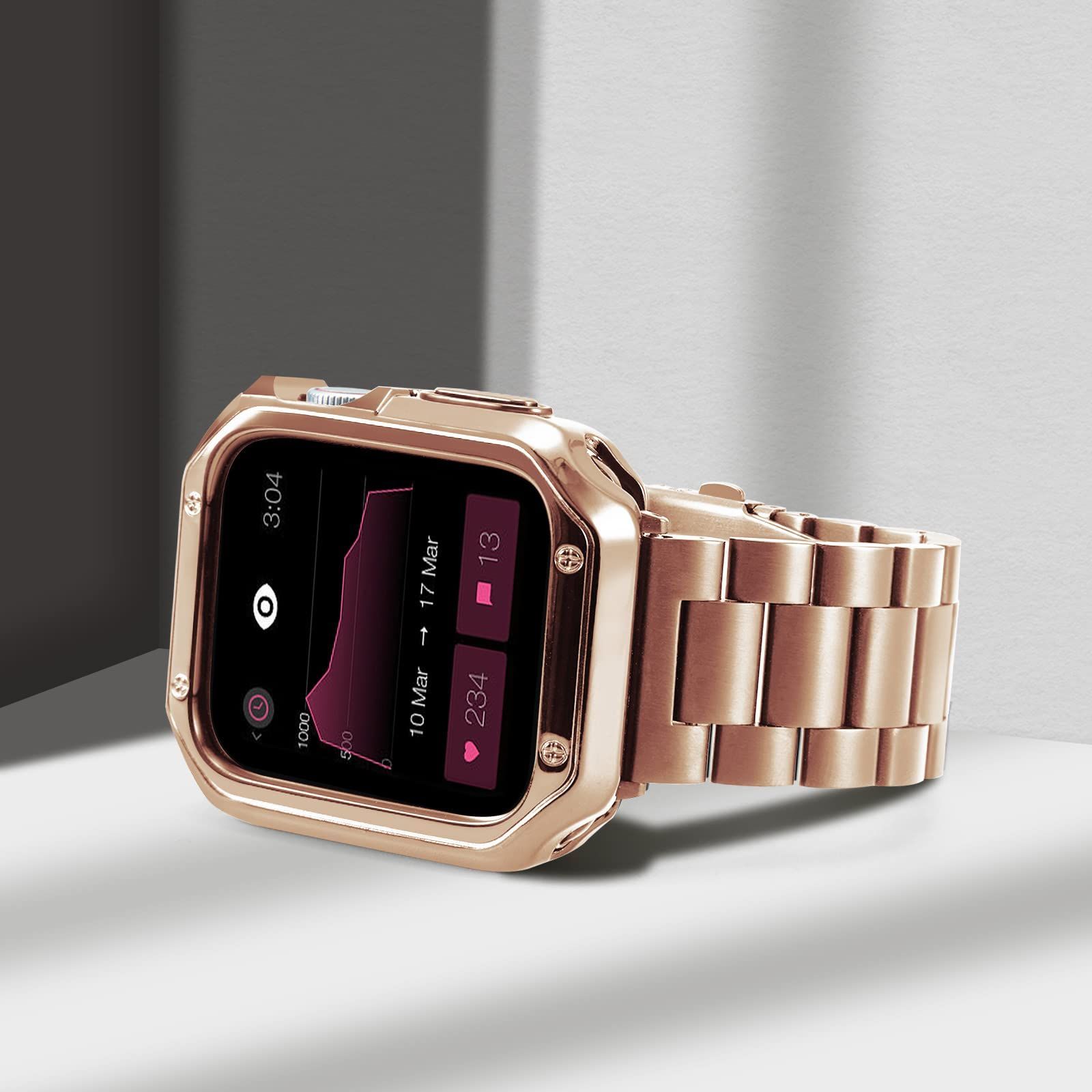 売り切れました。 新着商品】Apple Watch バンド 38mm 40mm 41mm コンパチブル ローズ