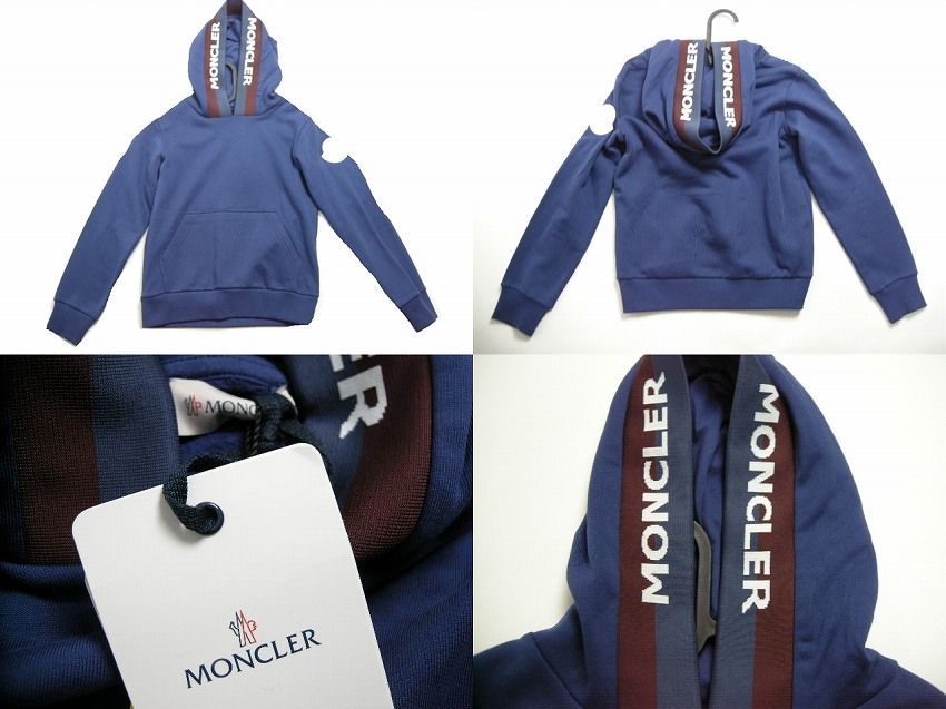 キッズ10A (子供10才相当)□新品□モンクレール フードロゴ スウェット  