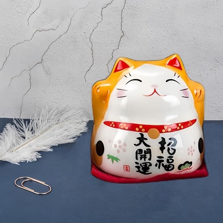 博 まねきねこ 置物 招き猫 セット 小さい グッズ おしゃれ 縁起物 雑貨 招き猫商売繁盛 開店祝い 贈り物 新年の休日の装飾 プレゼント ミニチュア 動物 卓上 玄関小物 新年ギフト 5個セット