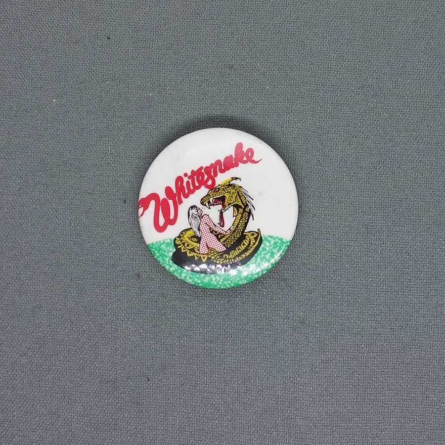 Whitesnake ハードロックバンド 缶バッジ レトロ ピンバッジ 缶バッチ ピンバッチ ホワイトスネイク