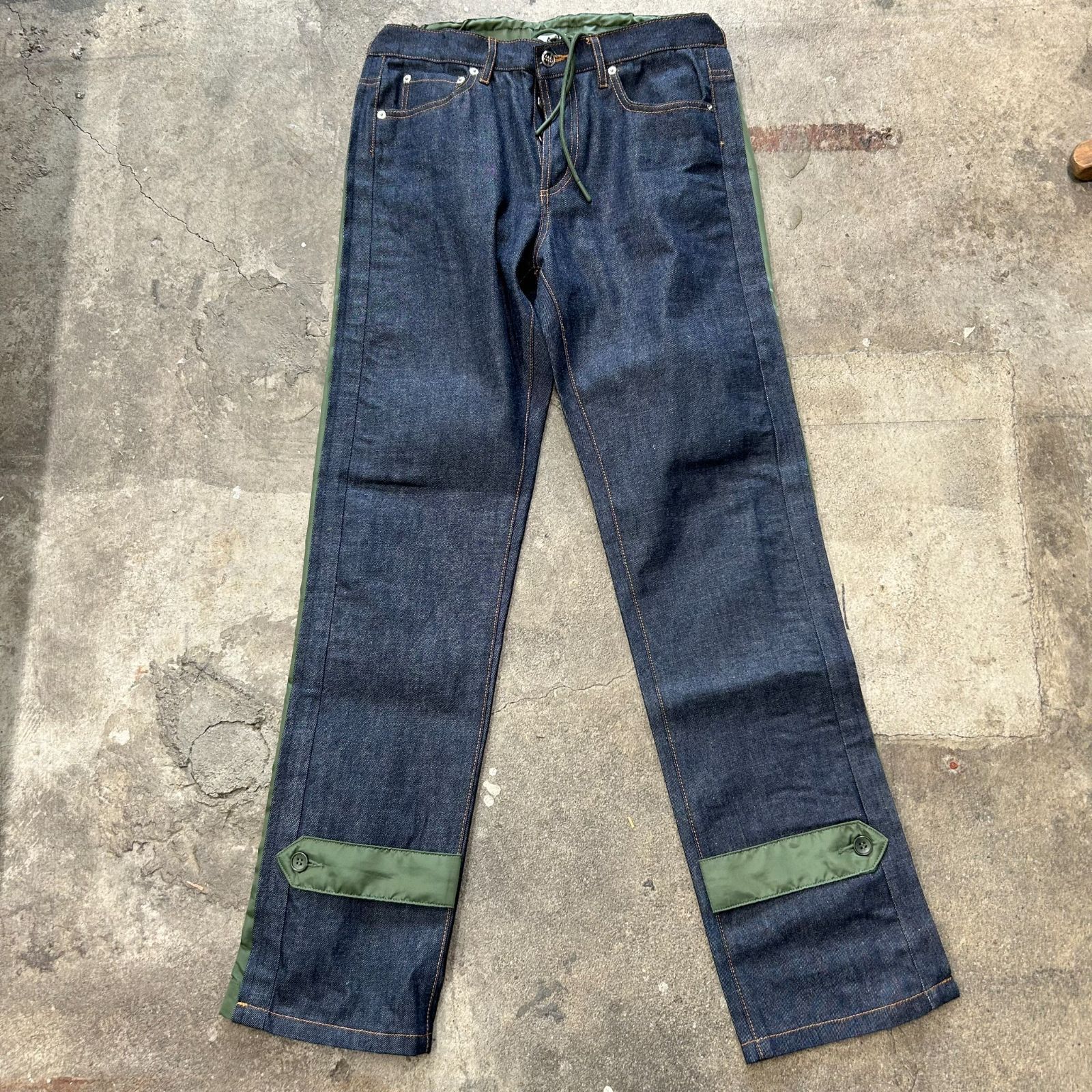 A.P.C. sacai 工場 濃紺 デニムパンツ XS A.P.C. sacai 濃紺デニム