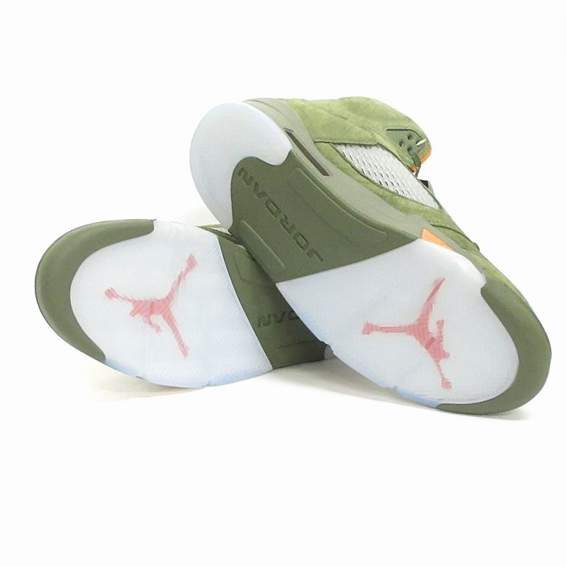 ナイキ NIKE タグ付き エアジョーダン5 オリーブ Air Jordan 5 Retro 