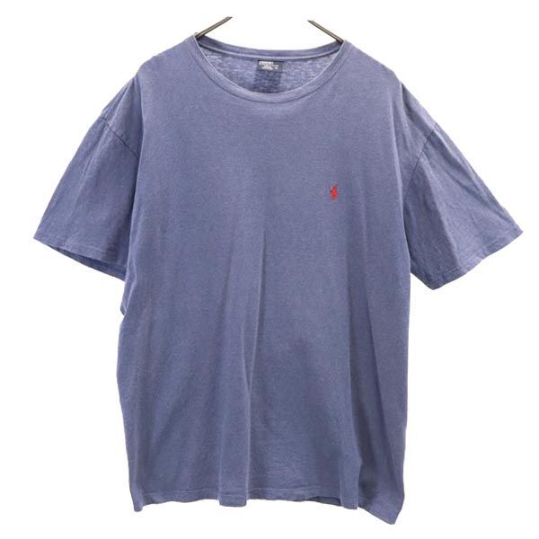 ☆RALPH LAUREN☆【新品未使用】ネイビー 半袖シャツホース刺繍Lサイズ POLO RALPH LAUREN ポロ・ラルフローレン 刺繍 ポロ シャツ 半袖