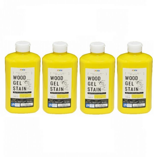 アサヒペン - 水性ＷＯＯＤジェルステイン - ７００ＭＬ - ライトオーク 4缶セット アサヒペン 水性ＷＯＯＤジェルステイン ７００ＭＬ ブラック 5缶セット