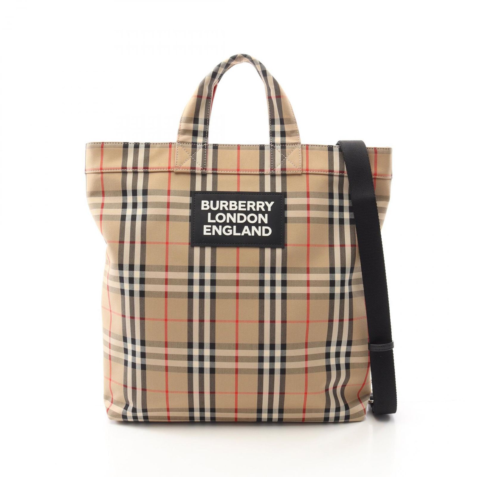 バーバリー チェック柄 トートバッグ ヴィンテージ BURBERRY BLUE LABEL ナイロン ノバチェック柄 トートバッグ