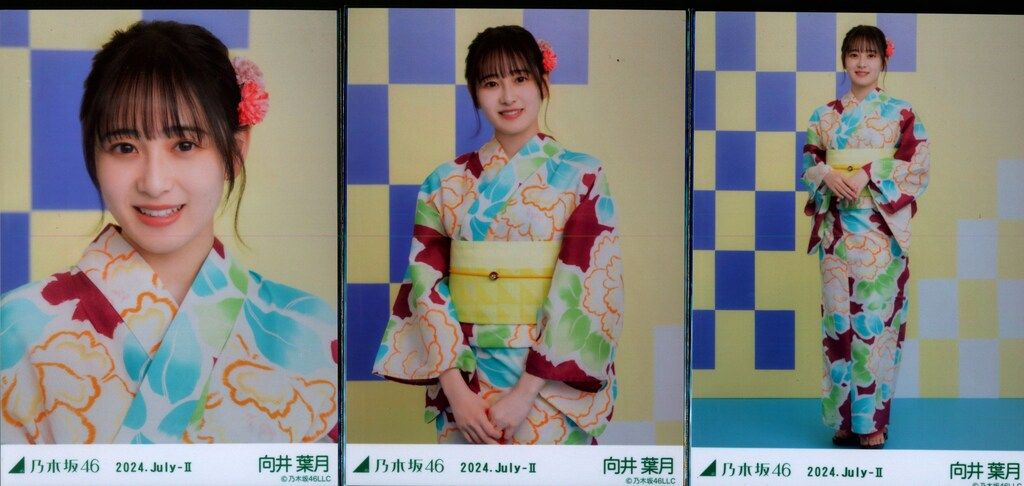 乃木坂46 会場限定ランダム生写真 向井葉月 2024.July-II 浴衣 3種
