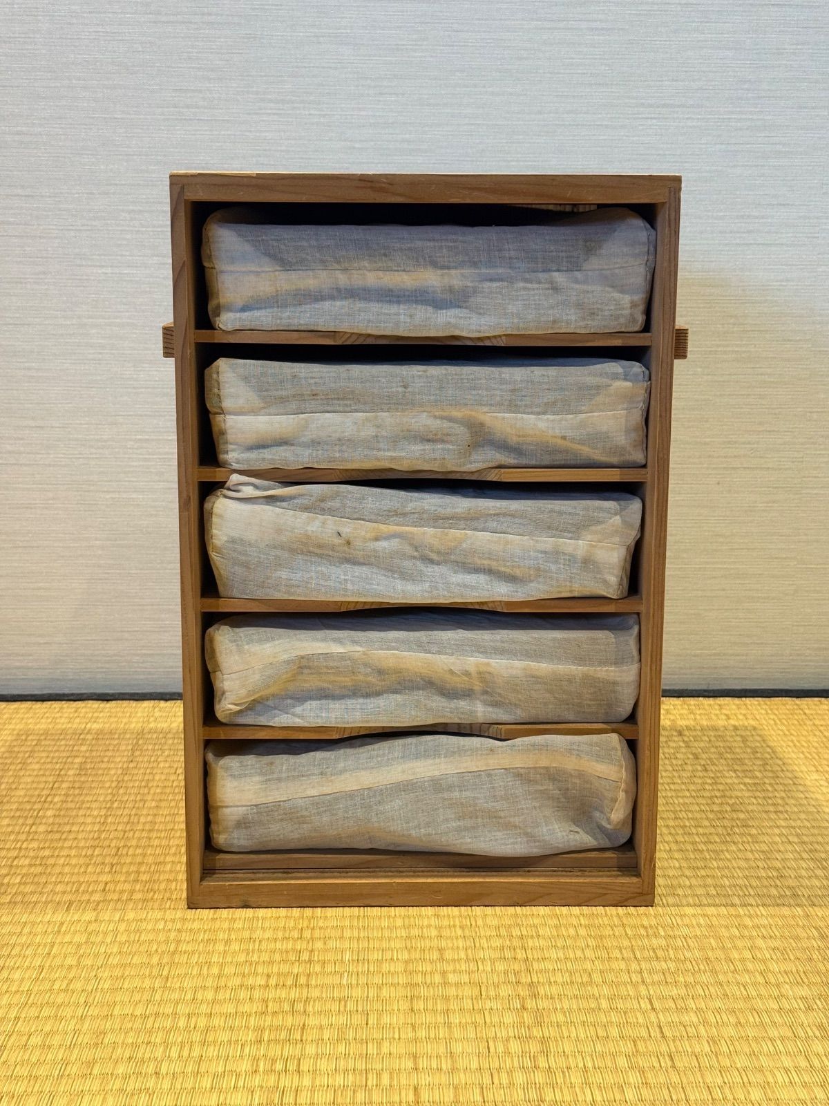 木製漆塗り 初瀬川柳菴作 柳筥 出世膳 5客 茶懐石道具弁当箱 共