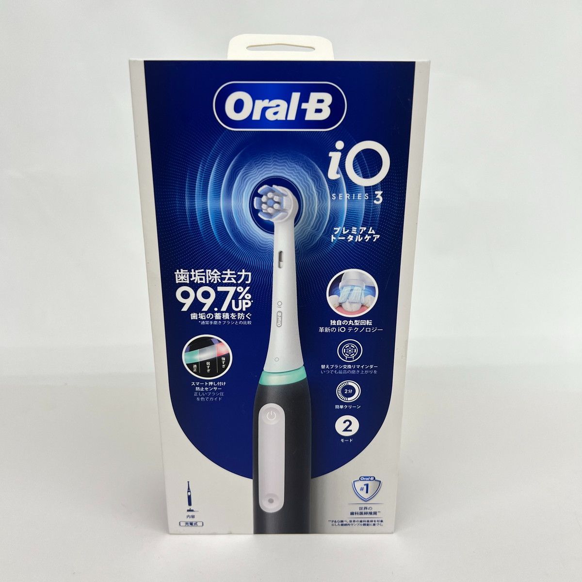 【新品未開封品】Oral-B iOシリーズ3 本体 新品未開封】Oral-B iO3 マットブラック 電動歯ブラシ オーラルB