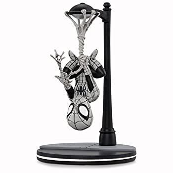 marvel's spider-man q-fig figure by quantum mechanix qmx loot crate june 2017 exclusive webslinger noir variant