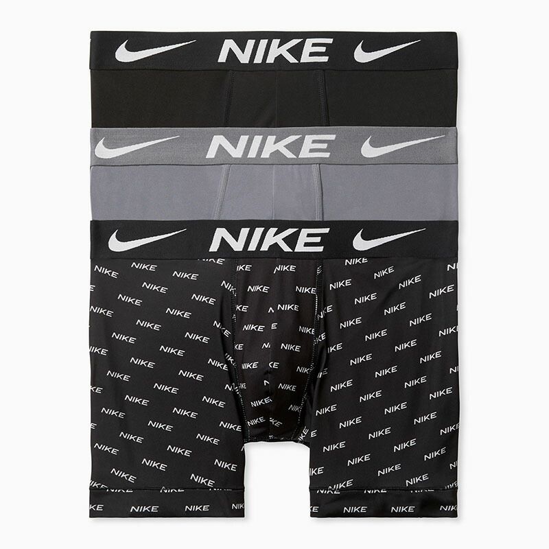 送料無料 ナイキ ボクサーパンツ 3枚組 メンズ USサイズ NIKE BOXER BRIEF 3PK ボクサーブリーフ アンダーウェア インナー 男性 下着/KE1157-9SC