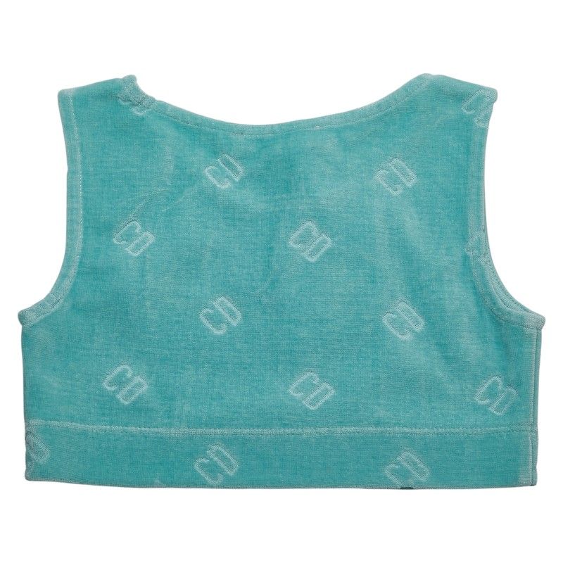 ディオール CD クロップド タンクトップ サイズ 8 ライトグリーン コットン レディース Dior 1-0231083