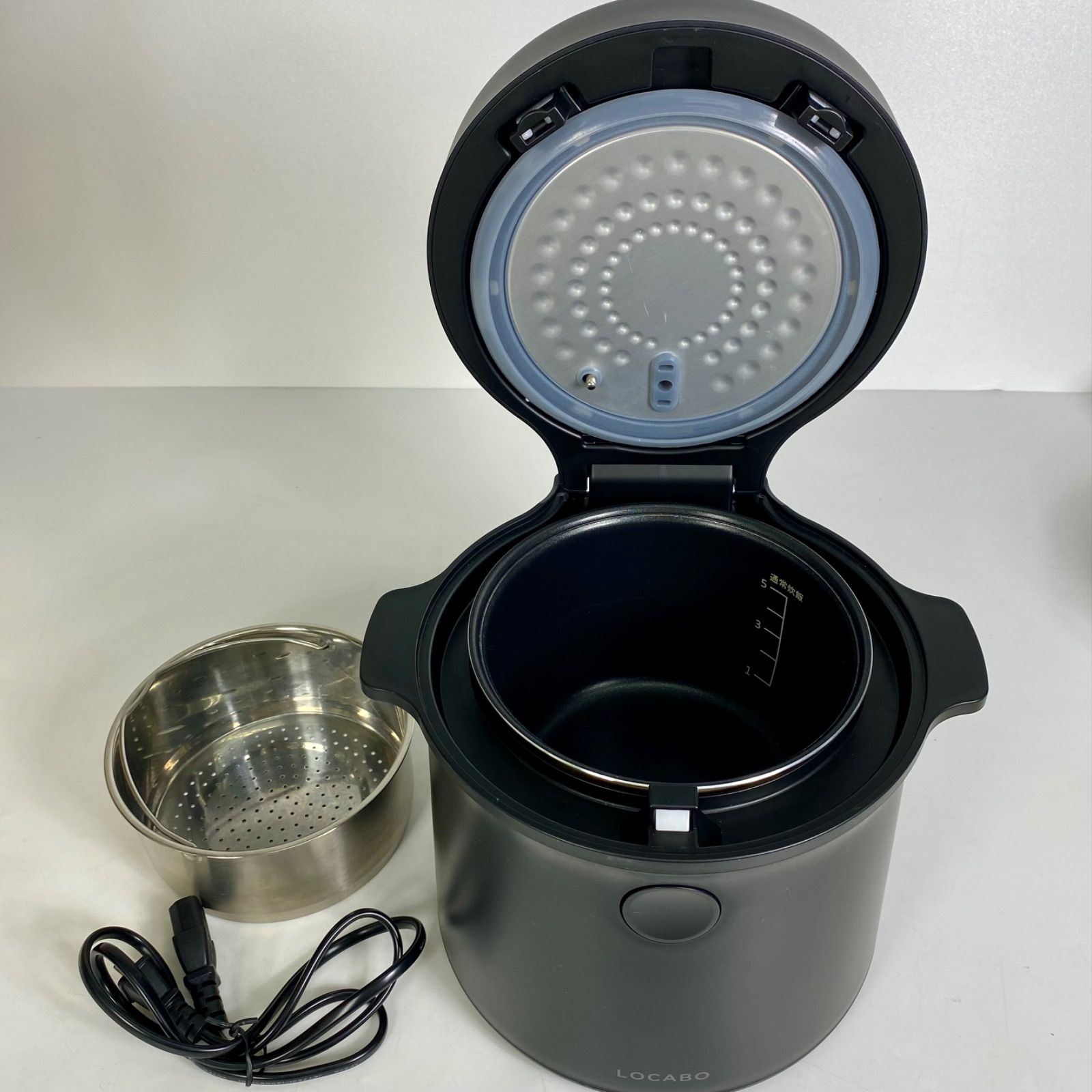 LOCABO ロカボ 炊飯器 JM-C20E-B 糖質カット 低糖質炊飯 0.9L 2022年製