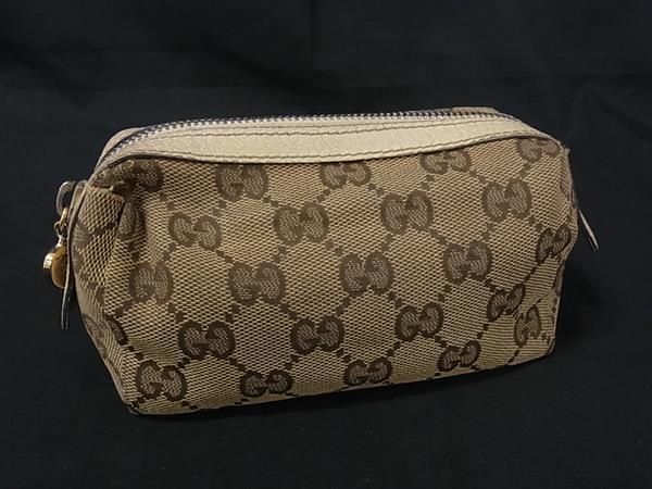 GUCCI グッチ 153228 GG柄 キャンバス メイクポーチ 小物入れ