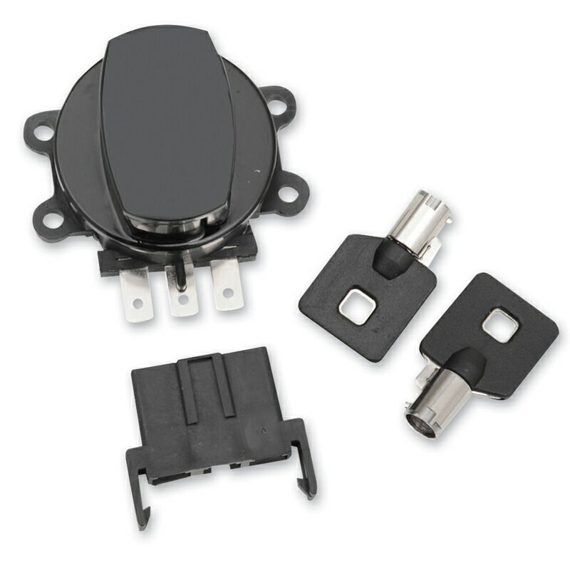 OEMスタイル イグニッションスイッチ ブラック 1993〜08年FXDWG、1996〜10年FXST/FLST、1994〜13年FLHR