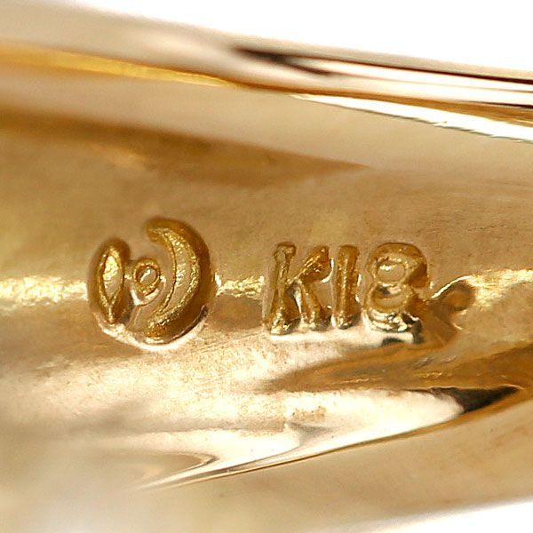 タサキ 田崎真珠 ダイヤモンド リング K18イエローゴールド TASAKI  
