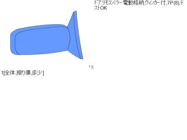 右ドアミラー 143660