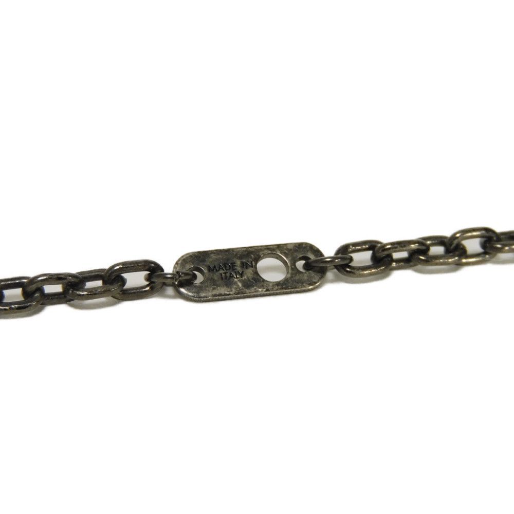 LOUIS VUITTON ルイ ヴィトン ペンダント LV イニシャル 合成石 エイジング加工 ガンメタル モノグラム フラワー ストーン ホワイト ネックレス M00317 FORTGASGNV_COM_BR